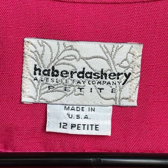 Vintage 80s Pink White Cotton Checkered Preppy Plaid Oversized Blazer Sz M - Picture 9 of 12